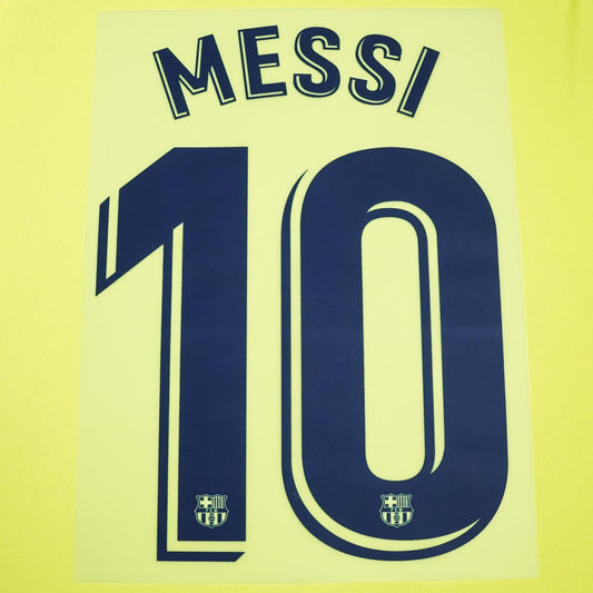 2018/19 FC Barcelona Away Name Set Messi #10 (Repro)