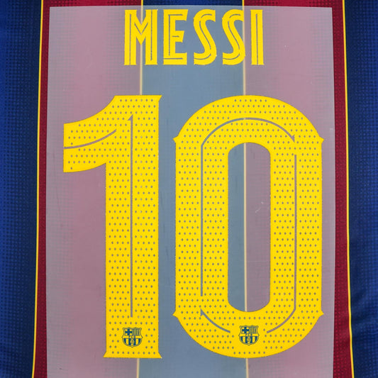 2020/21 FC Barcelona Home Name Set Messi #10 Cup Version (Repro)