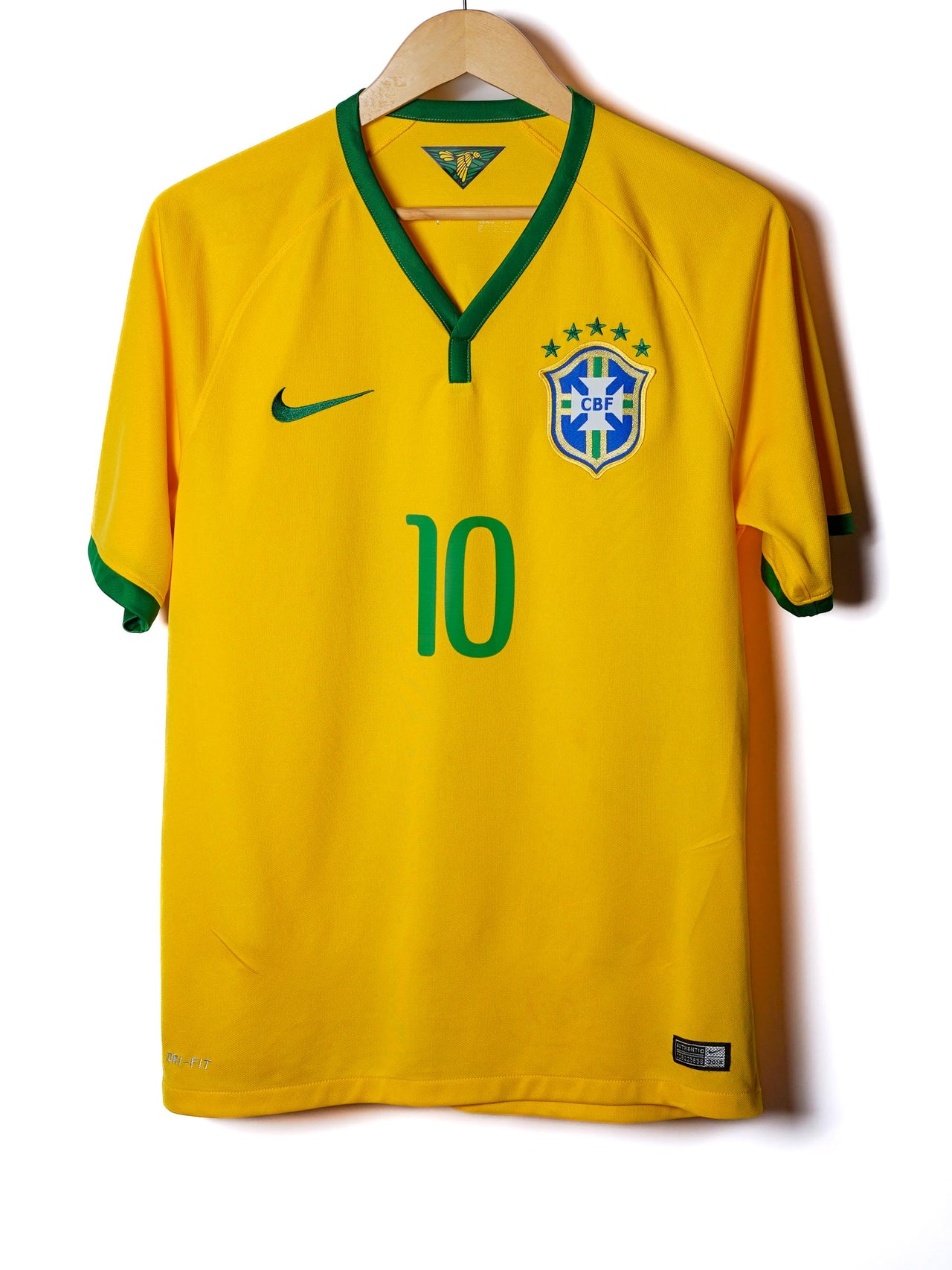 Brazil Home Shirt 2014/15 Neymar JR #10 (M)