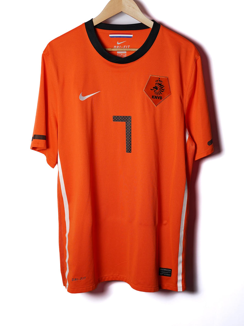 Netherlands Home Shirt 2010/11 Kuyt #7 (XL)