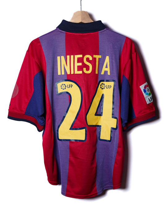 FC Barcelona Home Shirt 2000/01 Iniesta #24 (M)