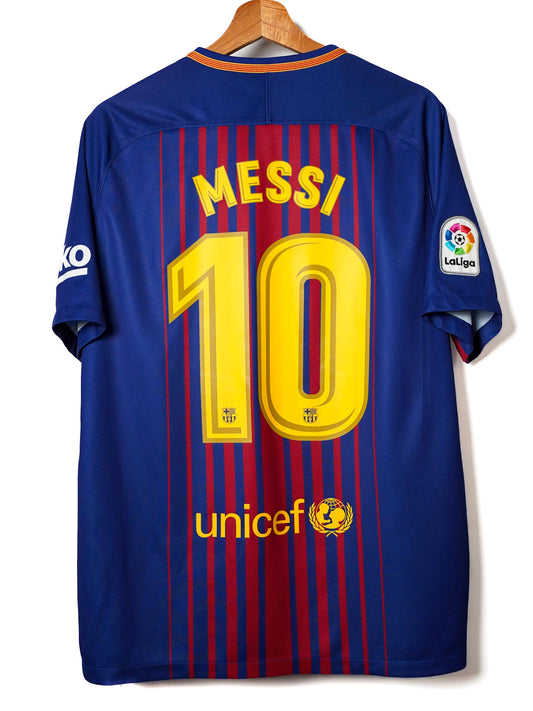 FC Barcelona Home Shirt 2017/18 Messi #10 (L)