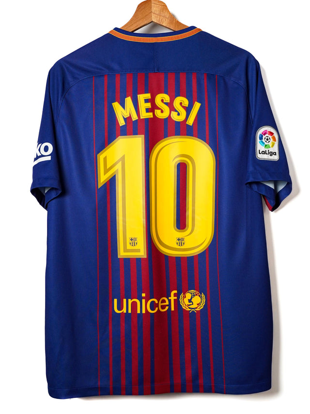 FC Barcelona Home Shirt 2017/18 Messi #10 (L)