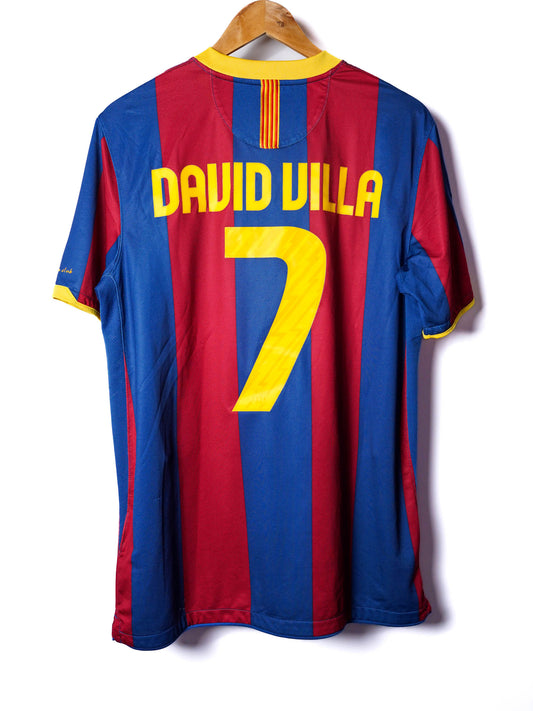 FC Barcelona Home Shirt 2010/11 David Villa #7 (L)