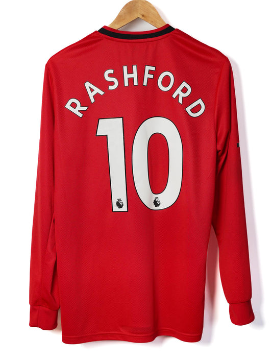 Man United Home Shirt 2019/20 L/S Rashford #10 (M)