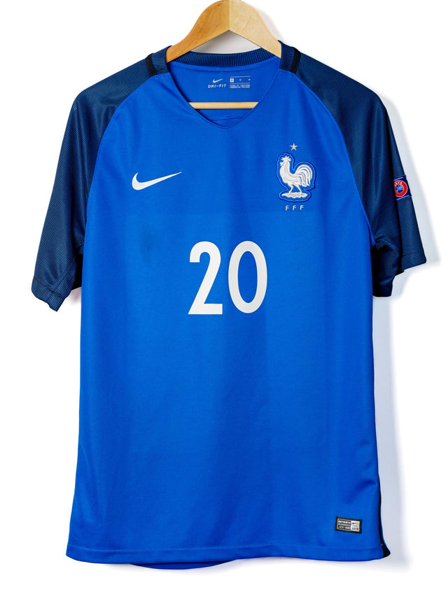 France Signed Home Shirt 2016/17 Lemar #20 (M)