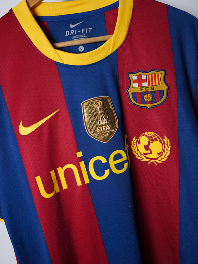 FC Barcelona Home Shirt 2010/11 David Villa #7 (L)