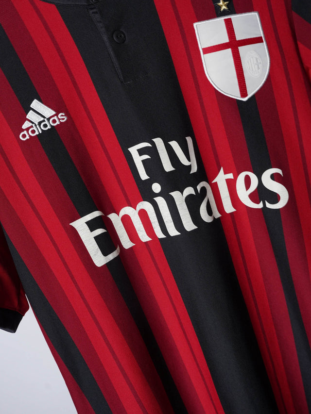 AC Milan 2014/15 Home Shirt De Jong #34 (M)