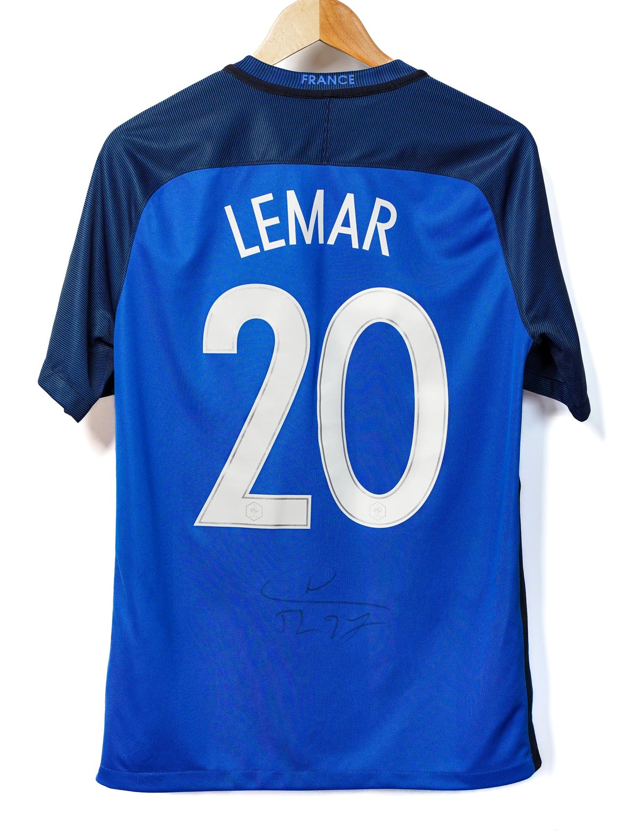 France Signed Home Shirt 2016/17 Lemar #20 (M)