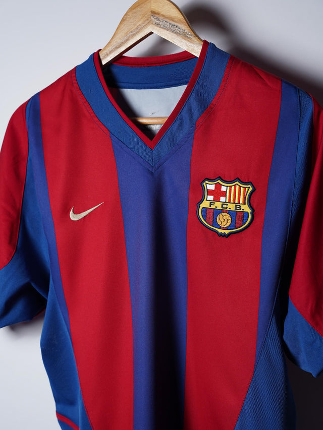 FC Barcelona Home Shirt 2002/3 Kluivert #9 (S)