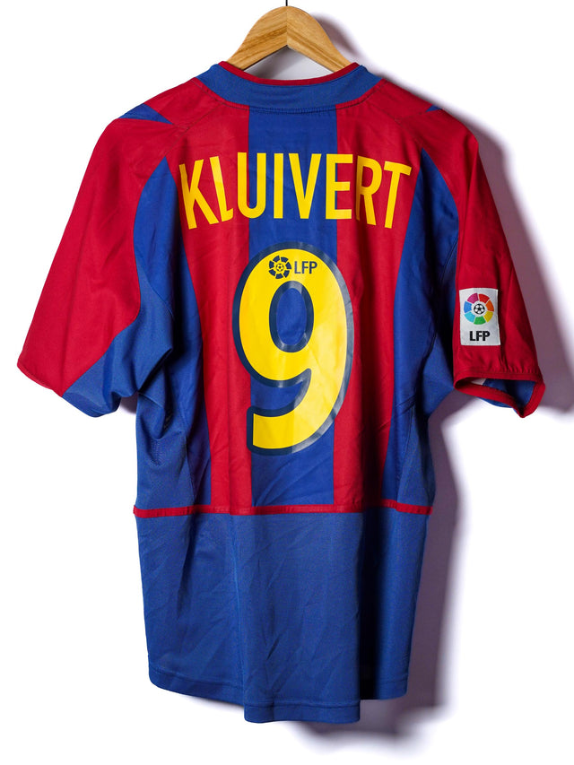 FC Barcelona Home Shirt 2002/3 Kluivert #9 (S)