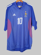 2002/03 France Zidane #10 Home Shirt (XL)