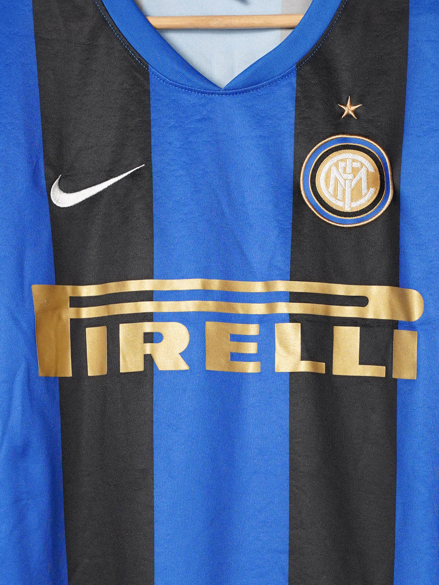 2008/9 Inter Milan Ibrahimovic #8 Home Shirt (XL)