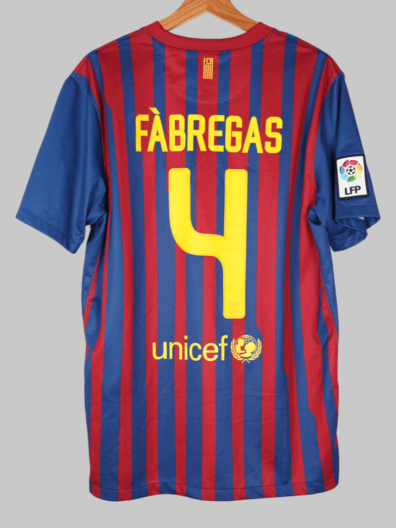 2011/12 Barcelona Fabregas #4 Home Shirt (L)