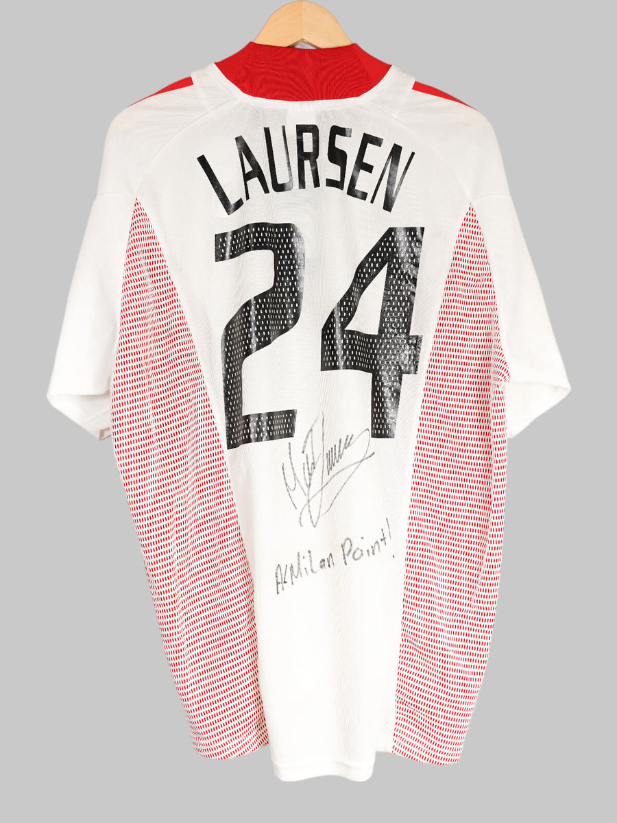 AC Milan Signed Away Shirt 2002/3 Laursen #24 BNWT (XL)