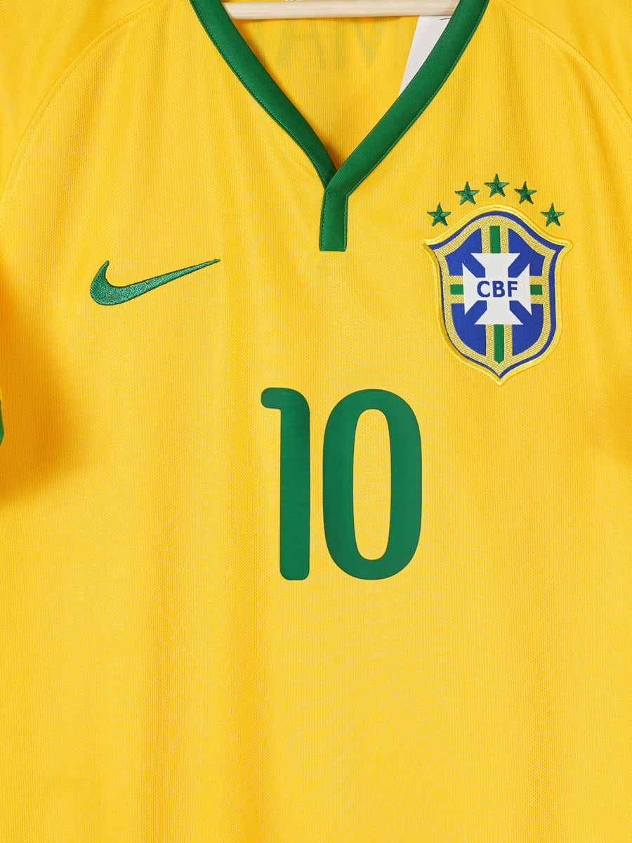 Brazil Home Shirt 2014/15 Neymar Jr #10 (L)