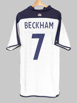 2004/05 England Beckham #7 Home Shirt (XL)