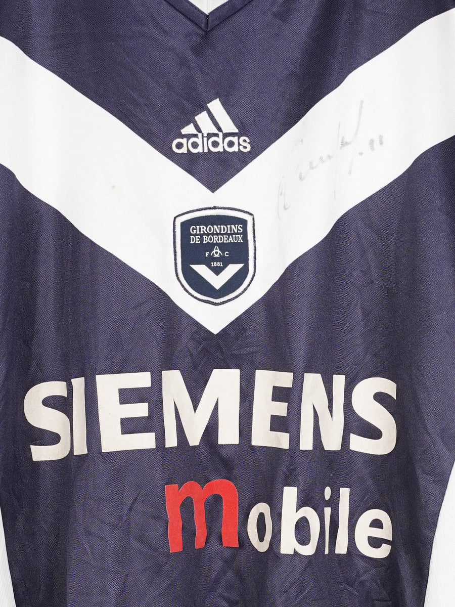 2001/03 FC Girondins Bordeaux Dugarry #21 Signed Home shirt (XL)
