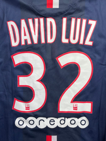 PSG Home Shirt 2014/15 David Luiz #32 Player Issue - 10/10 - L