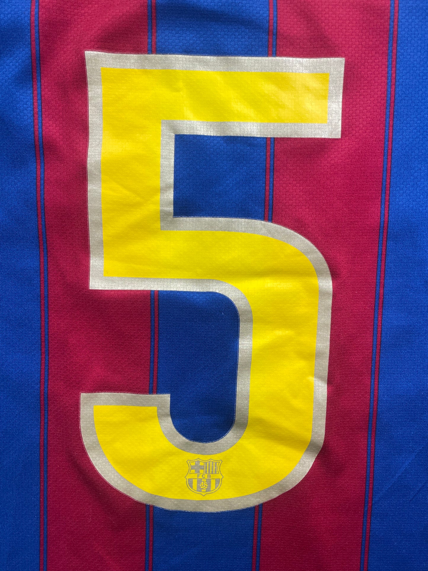 FC Barcelona Home Shirt 2009/10 Puyol #5 - 10/10 - L