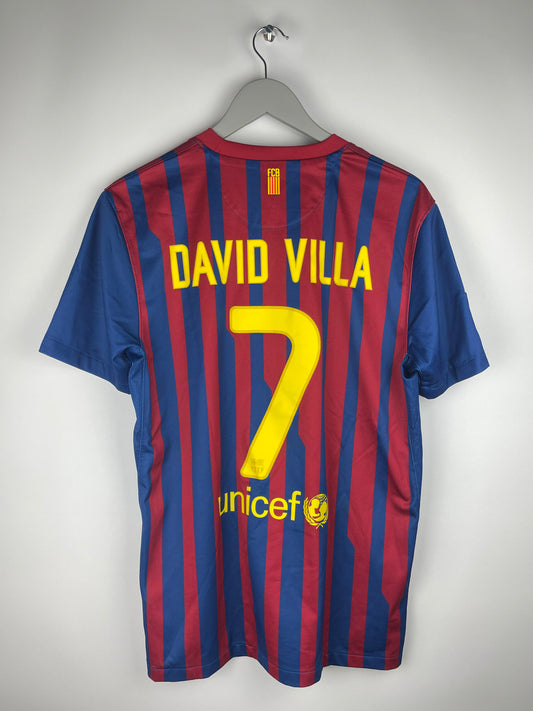 FC Barcelona Home Shirt 2011/12 David Villa #7 - M