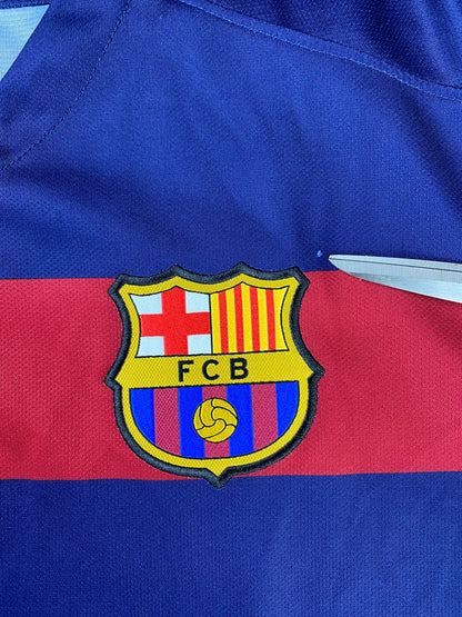 FC Barcelona Home Shirt 2015/16 Neymar Jr #11 - size L Club Badge