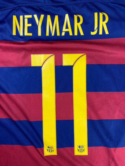 FC Barcelona Home Shirt 2015/16 Neymar Jr #11 - size L Nameset