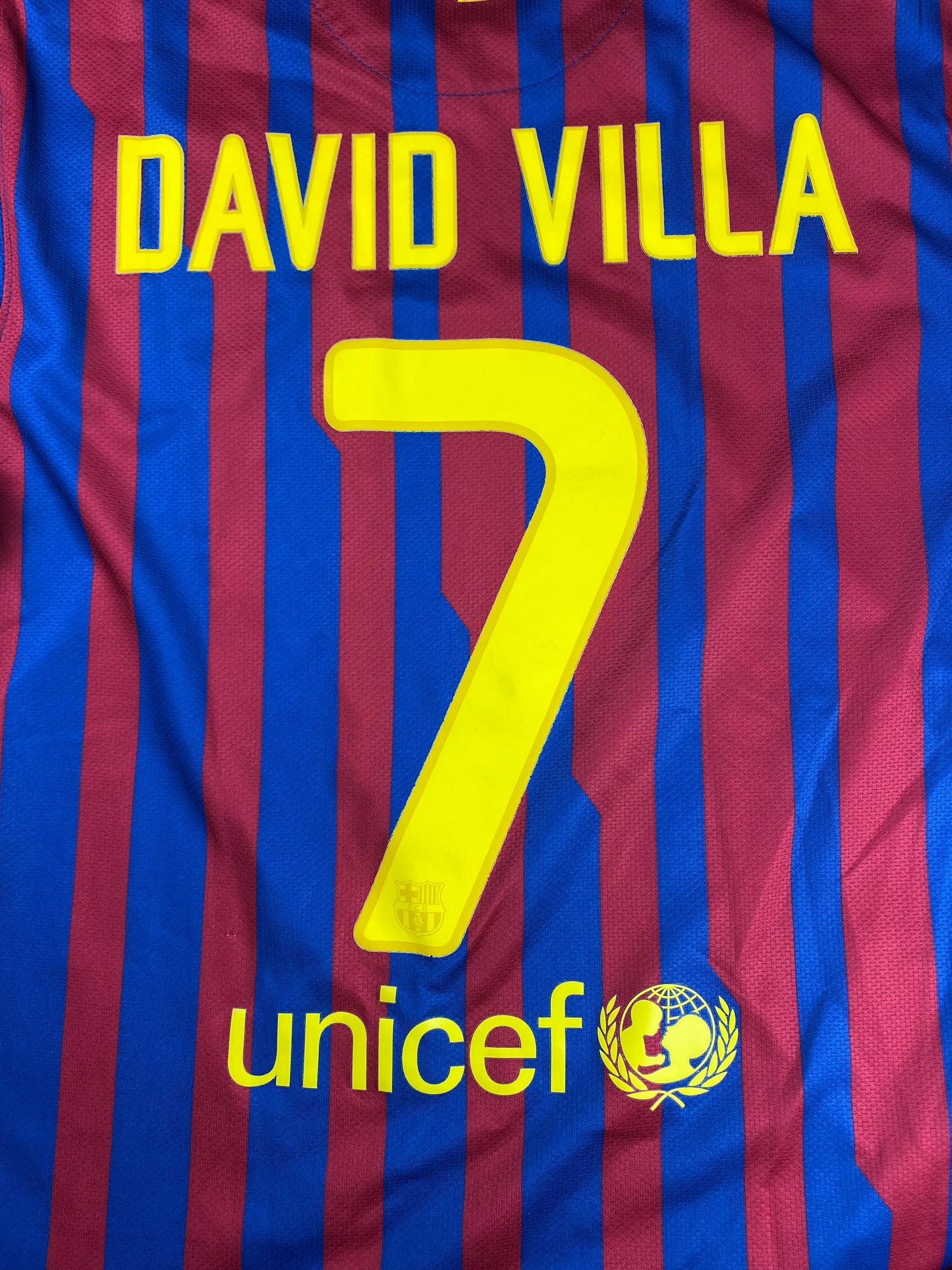 FC Barcelona Home Shirt 2011/12 David Villa #7 - M