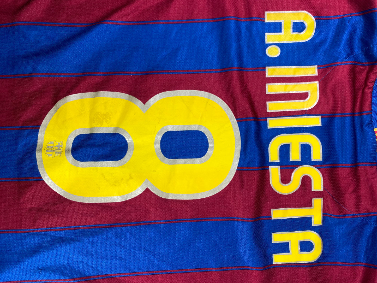 FC Barcelona 2009/10 Home kit Iniesta #8 - 8/10 - L