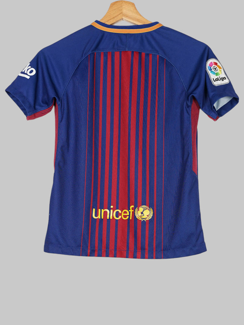 2017/18 Barcelona Home Shirt (M Kids)