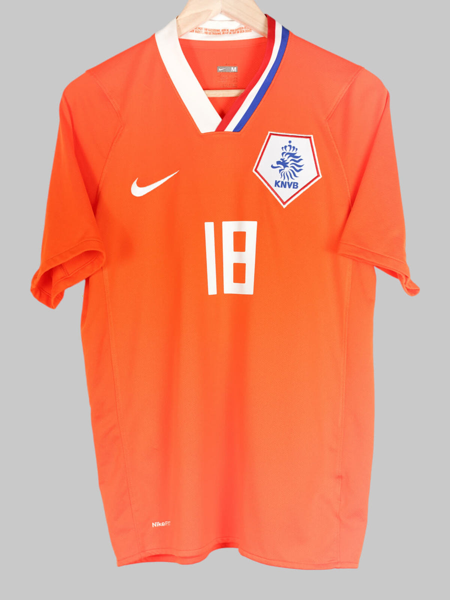 2008/10 Netherlands Kuyt #18 Home Shirt (M)