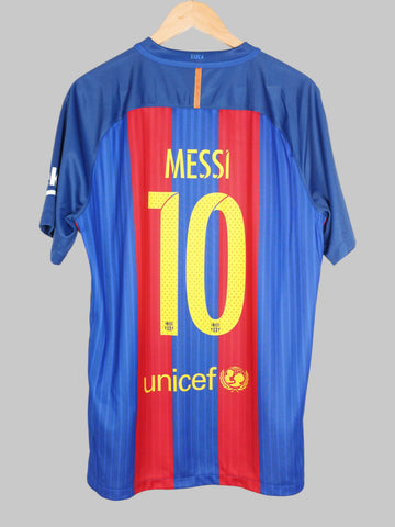 2016/17 FC Barcelona Messi #10 Home Shirt (L)