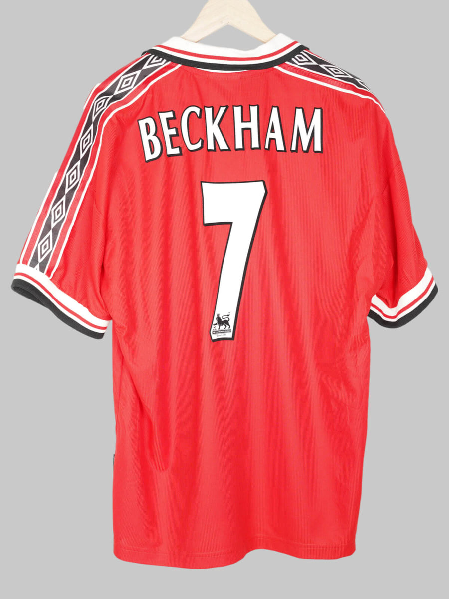 1998/2000 Manchester United Beckham #7 Home Shirt (XL)