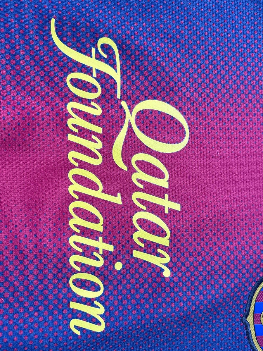 2012/13 Barcelona David Villa #7 Home Shirt (M)