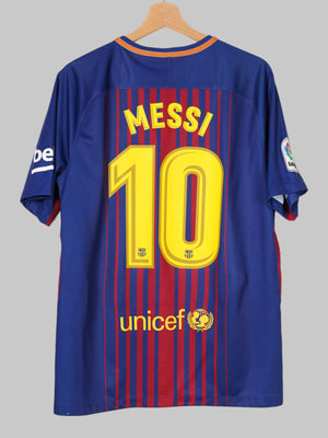 2017/18 Barcelona Messi #10 Home Shirt (L)
