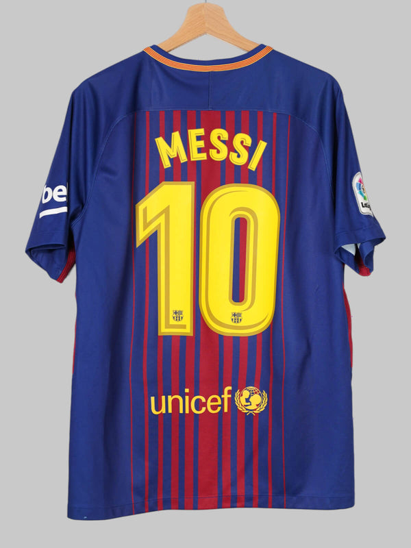 2017/18 Barcelona Messi #10 Home Shirt (L)