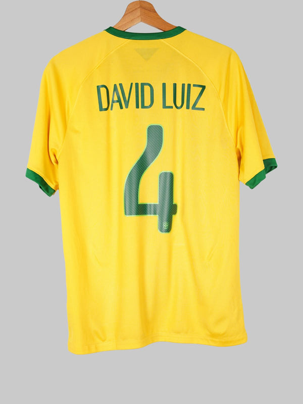 2014/15 Brasil David Luiz #4 Camiseta Local (M) Nike