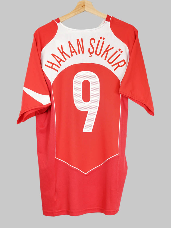 2004/05 Turkey Hakan Şükür #9 Home Shirt (L) Nike