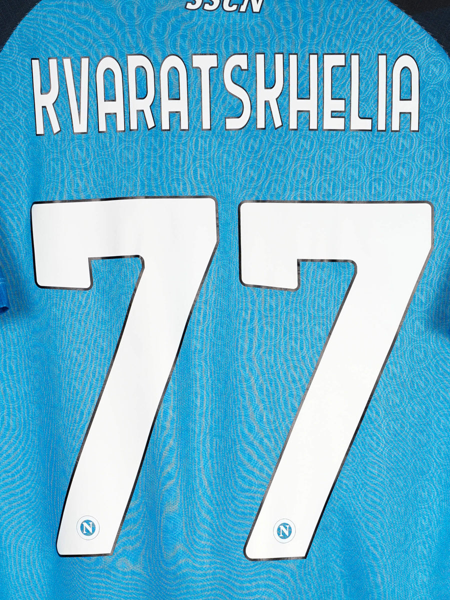 2022/23 Napoli Kvaratskhelia #77 Home Shirt (M)