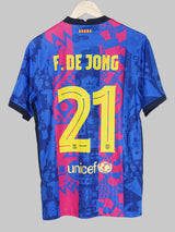 2021/22 Barcelona De Jong #21 Third Shirt (M)