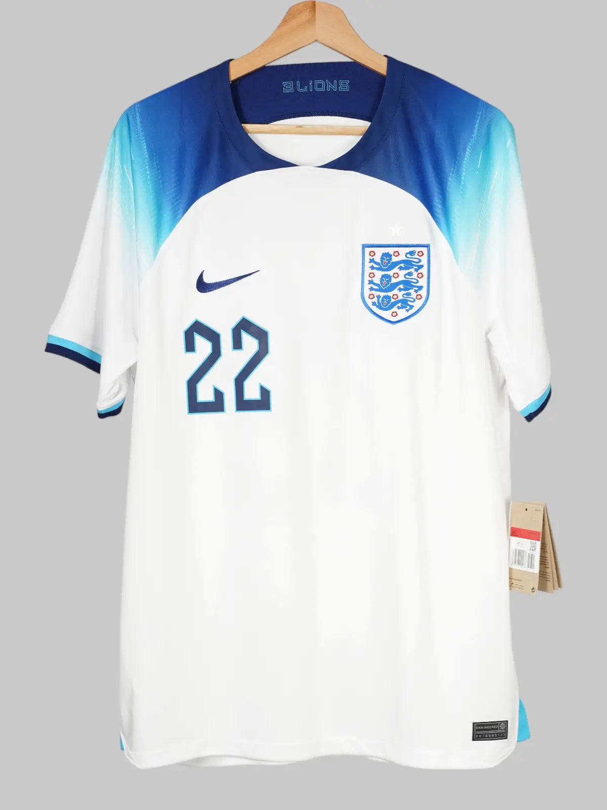England Home Shirt 2022/23 BNWT Bellingham #22 (L)