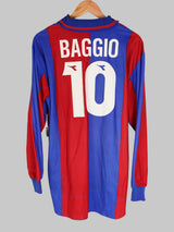 1997/98 Bologna FC Baggio #10 Home Shirt L/S (XL)