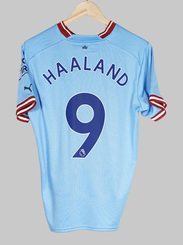 2022/23 Manchester City Haaland #9 Home Shirt (M)
