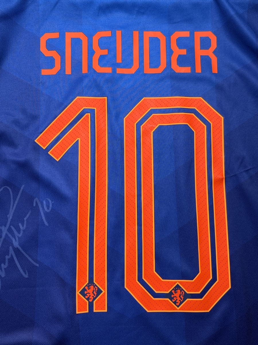 2014/15 Netherlands Sneijder #10 Away Shirt Signed With Video Proof (M)