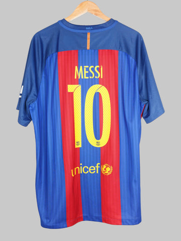 2016/17 Barcelona Messi #10 Home Shirt (XXL)