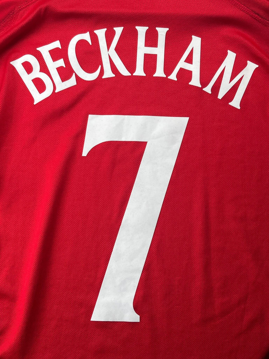 2002/4 England Beckham #7 Away Shirt L/S (M)
