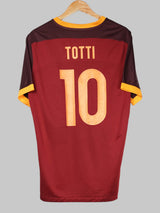 2015/16 AS Roma Totti #10 Home Shirt Player Issue (XL)