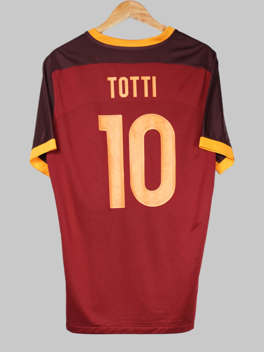 2015/16 AS Roma Totti #10 Home Shirt Player Issue (XL)