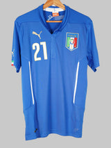 2014/15 Italy Pirlo #21 Home Shirt (M)