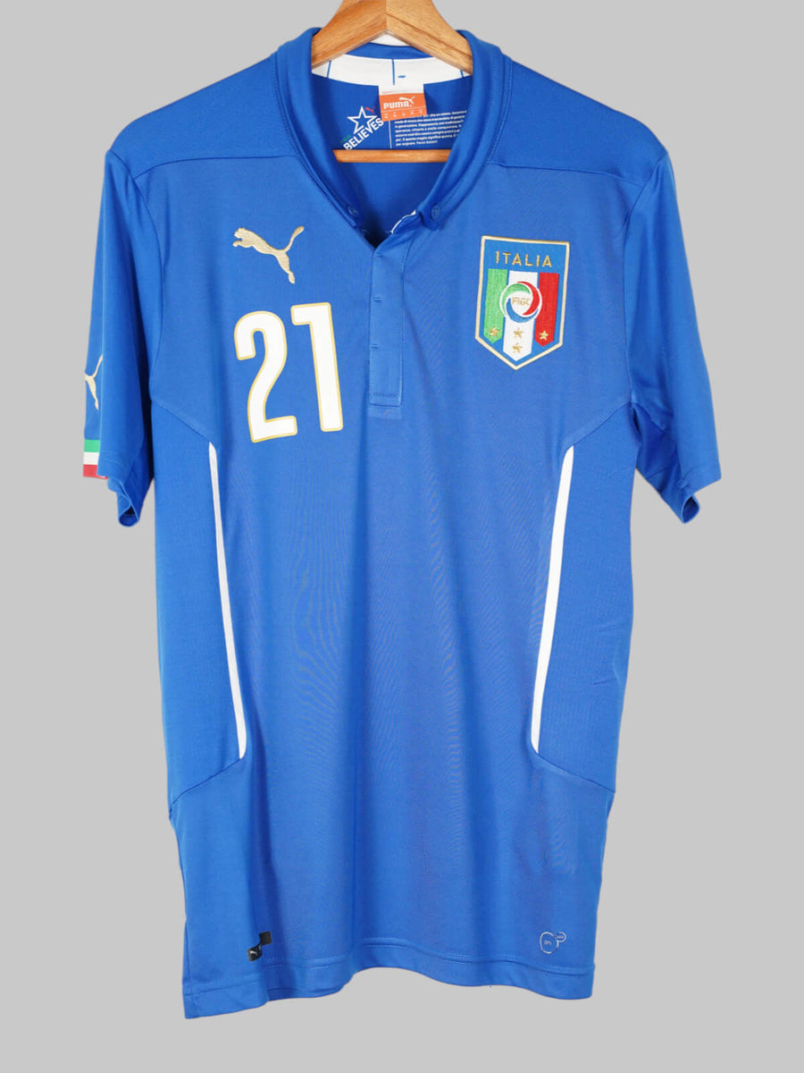 2014/15 Italy Pirlo #21 Home Shirt (M)